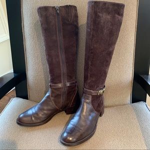 Etienne Aigner Venecia Riding Boot, brown sz 6.5M